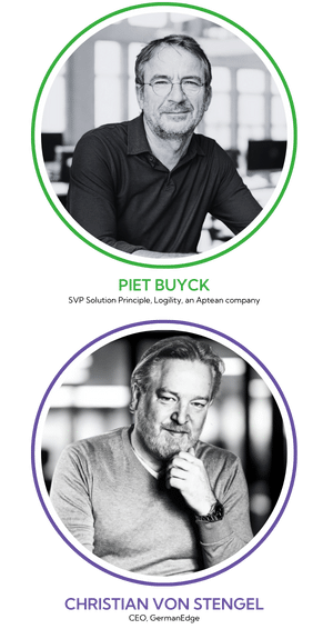 Speaker headshots Piet Buyck and Christian Von